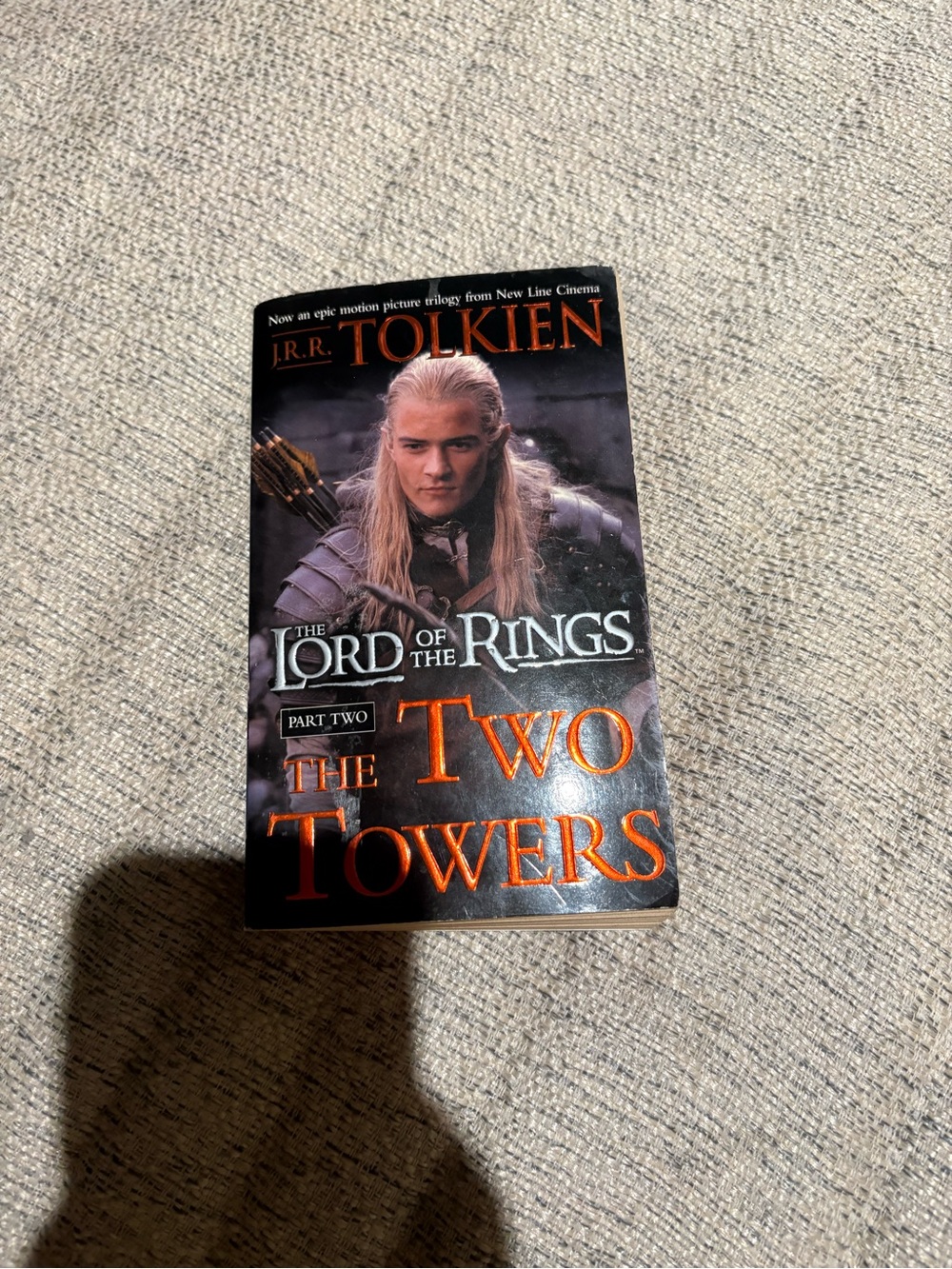 The Two Towers Paperback - Black and Orange Cover